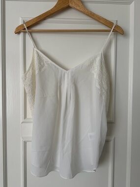 Talula (Aritzia) white lace camisole size large